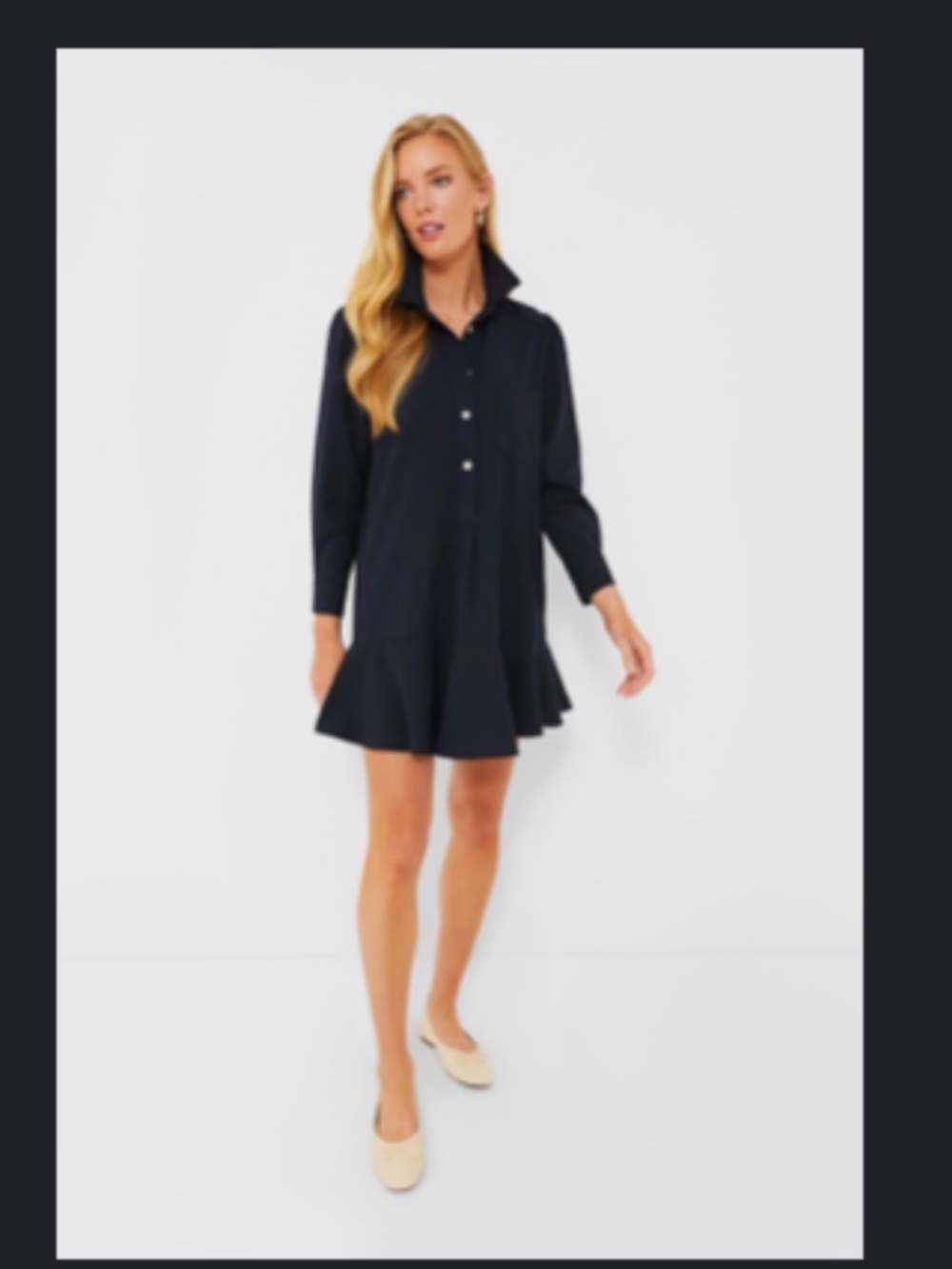 Tuckernuck Navy Crepe dress